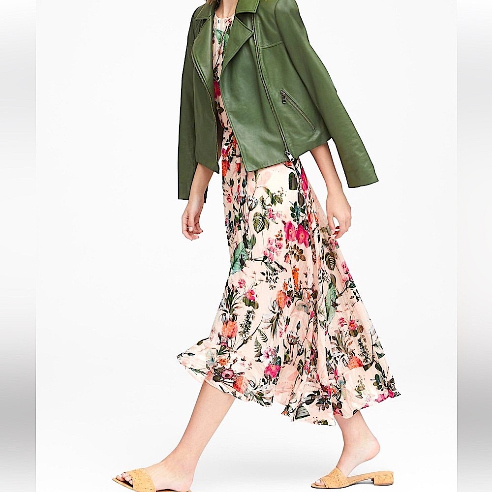 Banana Republic Botanical Print Dress